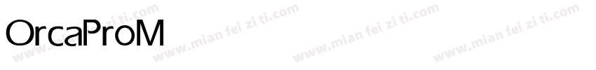 OrcaPro Medium字体转换